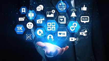 Concept of social media revolutionizes digital communication. This platform enables global connectivity, enhancing social media strategies for effective marketing and engagement. Gist