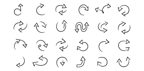 Arrow Vectors Collection Directional Symbols Set Hand Drawn Sketch Arrow Shapes Bundle Design Elements Editable Stroke