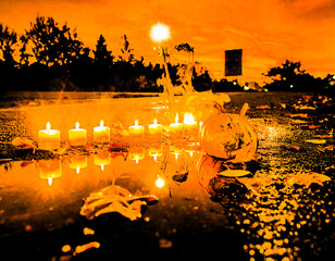 Pumpkin Flame Before the Night