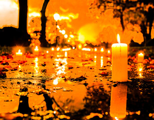 Path of Golden Candles