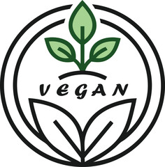 vector illustration of a green plant