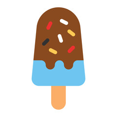 ice cream lolly icon for illustration