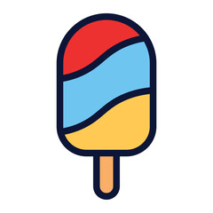 ice ceram stick icon for illustration