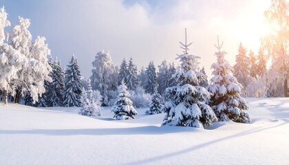 Winter wonderland landscape