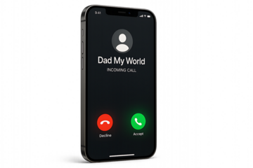 dad my world incoming call