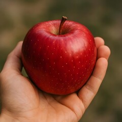 apple in hand