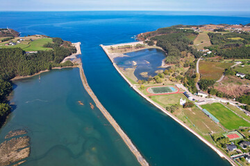 Fototapeta premium Mouth of the Navia River, Navia, Asturias, Spain