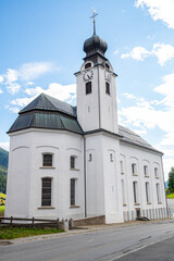 Church of village of Reckingen in Switzerland