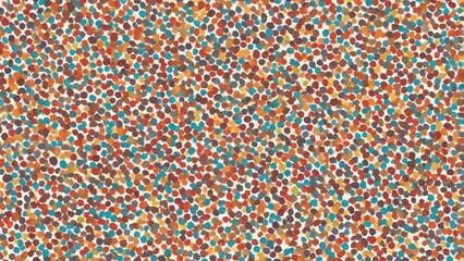 Colourful abstract dot pattern with warm tones and textured effect. Vibrant watercolor design with playful creativity. Modern energetic artistic background.