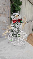 A busy decorated for Christmas, Christmas Eve, preparing and buying gifts