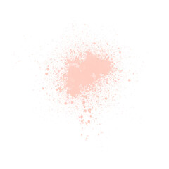 pink/salmon paint splat, PNG