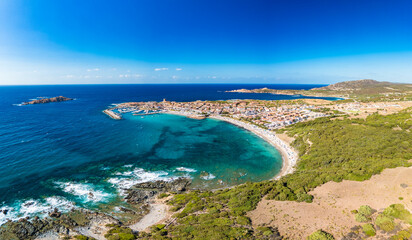Long Beach - Longa Beach and Port Beach - Spiaggia del Porto at Isola Rossa, Sardinia