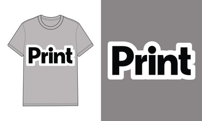 Gray t shirt with text print graphic gray clothing apparel