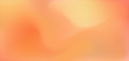 Fluid wavy orange, red and yellow vector mesh gradient background with halftone texture. Delicate soft shiny print with dots pattern for retro fire flame concept, lava explosion design, liquid banner