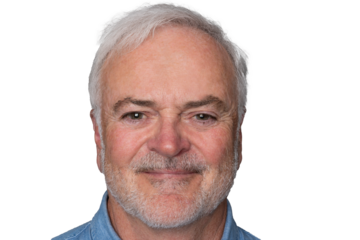 Close up portrait of handsome Mature man against a transparent background.