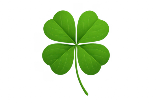 Four leaf clover representing luck and st. Patrick's day - Powered by Adobe