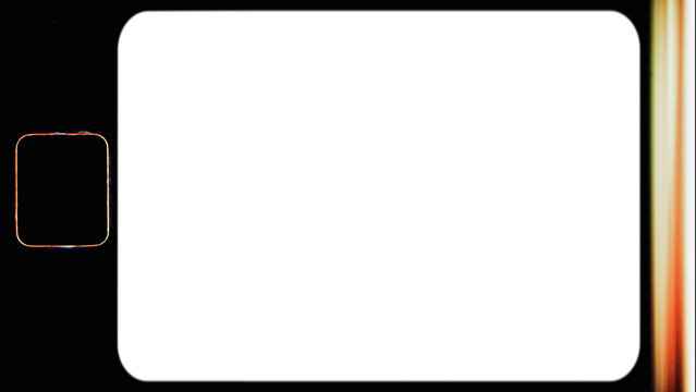 Transparent Old Super 8mm Vintage Film Sprocket Frame Matte 4K Image Overlay