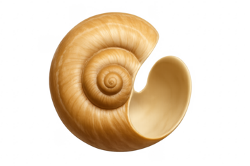 Seashell spiral pattern showing golden ratio geometry