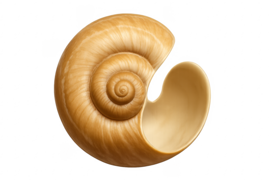 Seashell spiral pattern showing golden ratio geometry