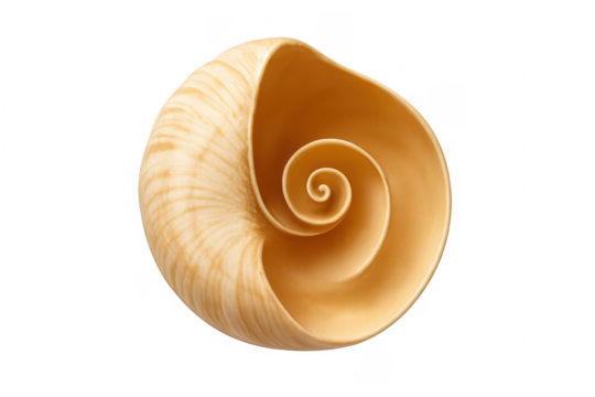 Seashell showing natural spiral and fibonacci sequence