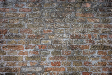 Old Weathered Brick Wall Texture Background for Architecture and Design