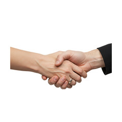 Handshake isolated on transparent background PNG