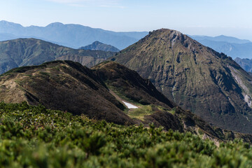 新潟焼山　火打山山頂より