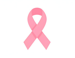 Pink Ribbon Symbol for Breast Cancer Awareness and Support.