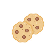 Pixel Art Chocolate Chip Cookies on Transparent Background