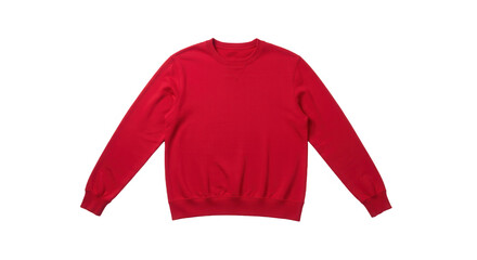 Red sweater isolated on transparent background