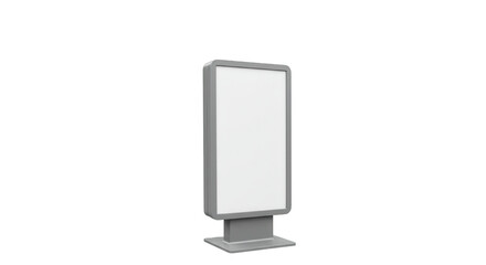 Blank advertising stand on transparent background