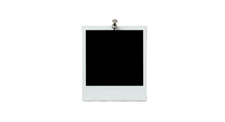 Blank polaroid isolated on transparent background