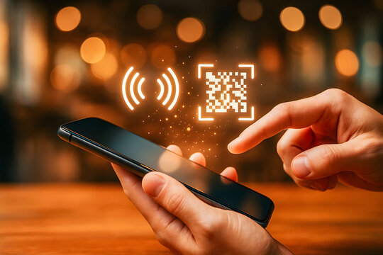 Contactless & QR Payment on Smartphone — Tap or Scan to Pay