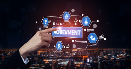 A hand points at a glowing 