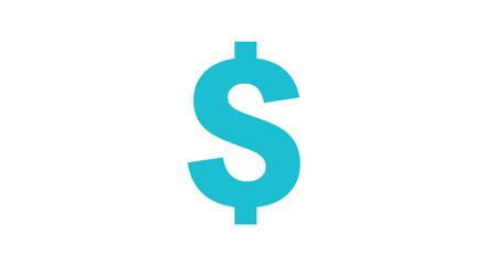 A blue dollar sign on a white background, representing money and finance.