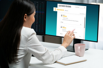 Customer experience and review analysis by brisk computer software for corporate business