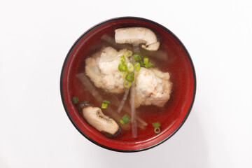 鶏ごぼう　つみれ汁