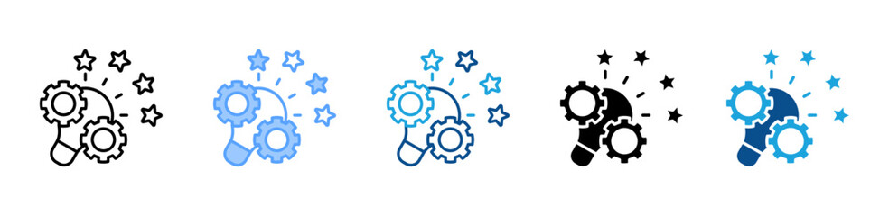 Innovation icon sheet multiple style collection