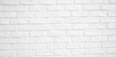 Obraz premium White Brick Wall Texture Background