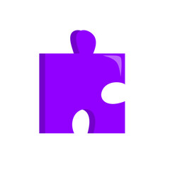 Fototapeta premium Purple Puzzle Piece
