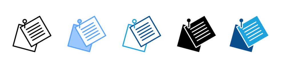 Sticky Notes icon sheet multiple style collection