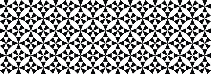 Modern Black and White Pattern Texture Seamless Monochrome Background flower shape for Wallpapers, Posters, and Graphic Design Projects