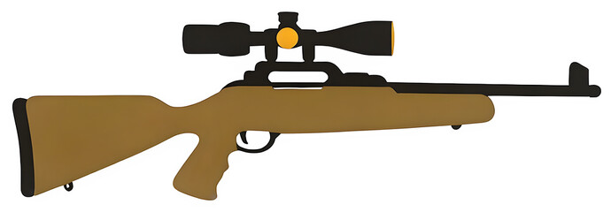 a sniper rifle