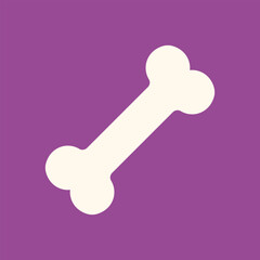 Simple Bone Icon for Element Decoration Vector Illustration