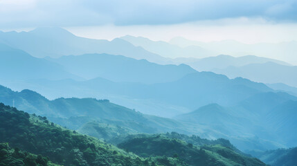 Obraz premium MistyMountainRanges