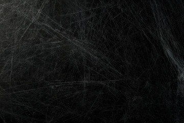 Halloween creepy cobweb spiders web with a black background