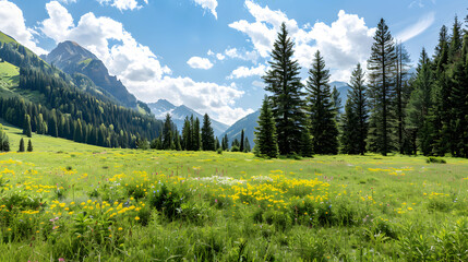 MountainMeadowWithWildflowers