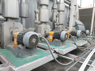 Factory machinery motors, installation and maintenance concepts