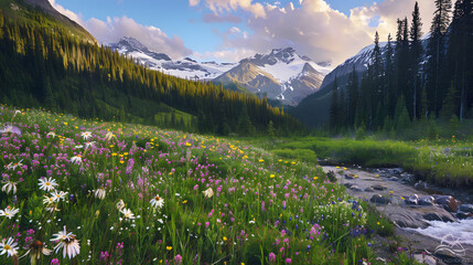 MountainMeadowWildflowersStream