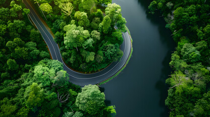 WindingRoadThroughForest